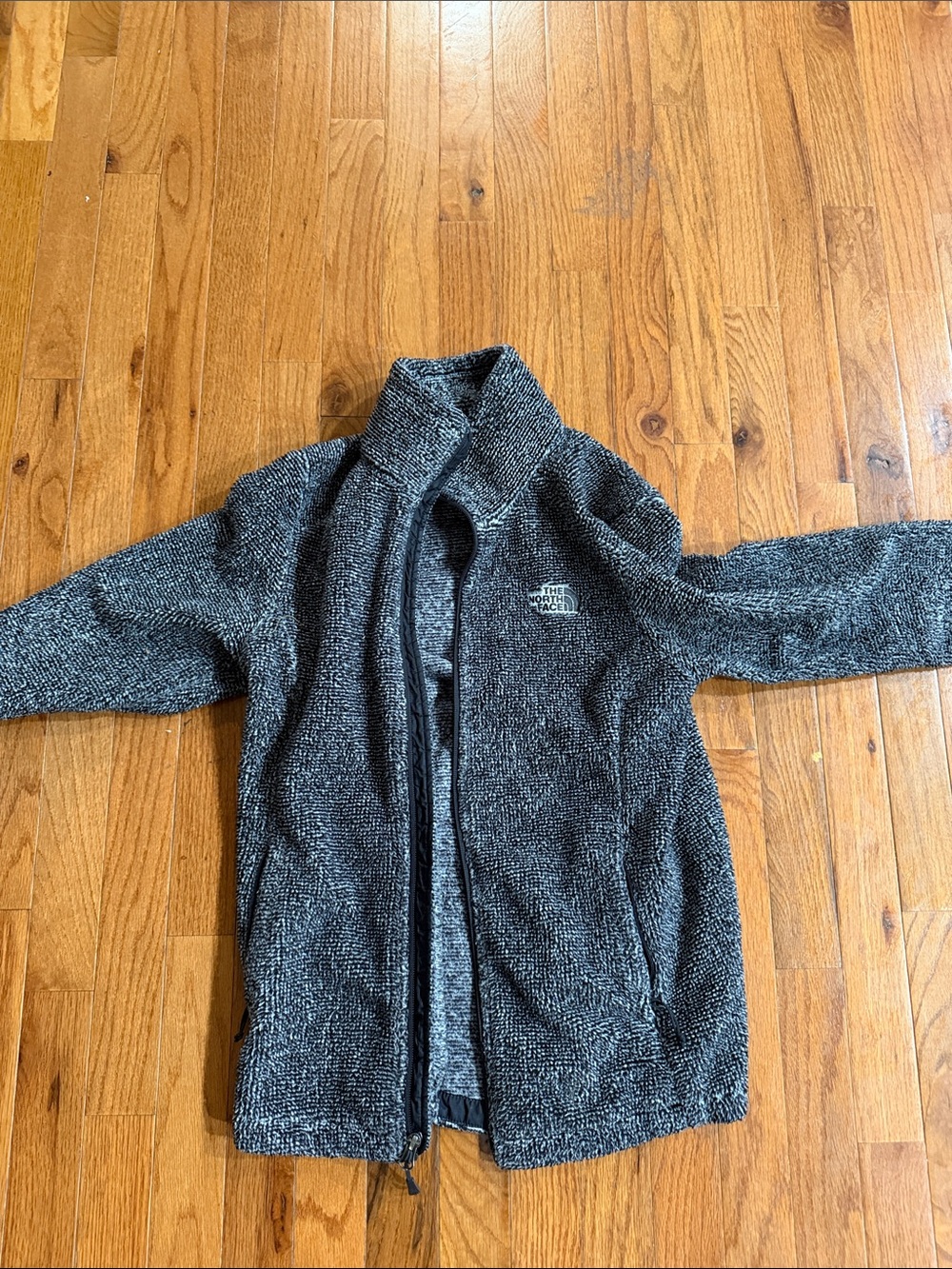 The North Face Black Heather Full-Zip Fleece Jacket